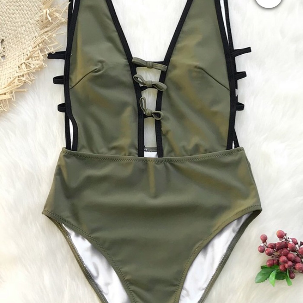 One piece cut out swimsuit. NWT